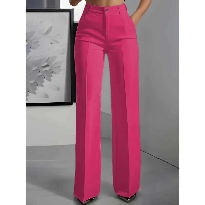 Pantalon Large Taille Haute