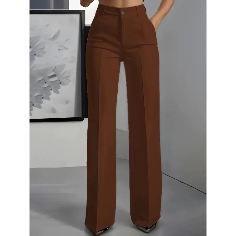 Pantalon Large Taille Haute